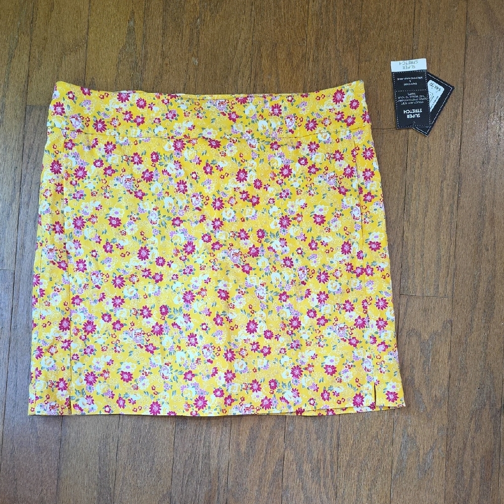 Counterparts Yellow Floral Pencil Skirt